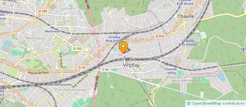 localisation de l'entreprise CHROMA à VIROFLAY