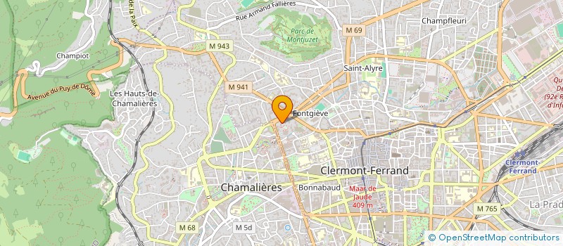 localisation de l'entreprise CHROMA à CLERMONT-FERRAND