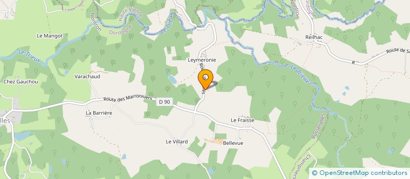 localisation de l'entreprise CHROMA à CUSSAC