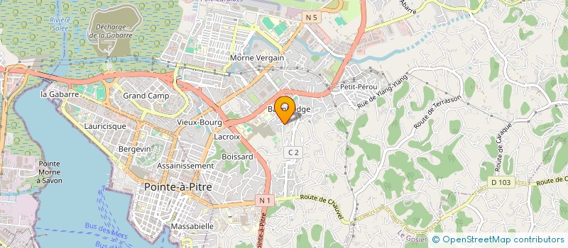 localisation de l'entreprise CHROMA COULEURS à LES ABYMES