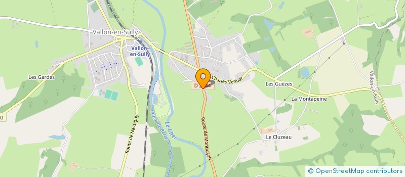 localisation de l'entreprise CHROMAGE ET RECTIFICATION MONTLUCONNAIS à ESTIVAREILLES