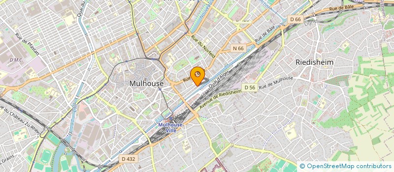 localisation de l'entreprise CHROMALISS  MULHOUSE