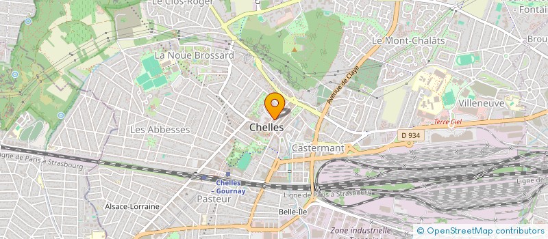 localisation de l'entreprise CHROMATEK à CHELLES