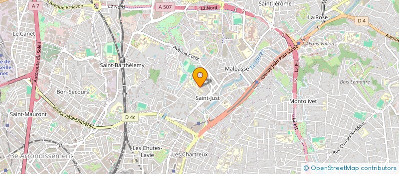 localisation de l'entreprise CHROMATIC à MARSEILLE