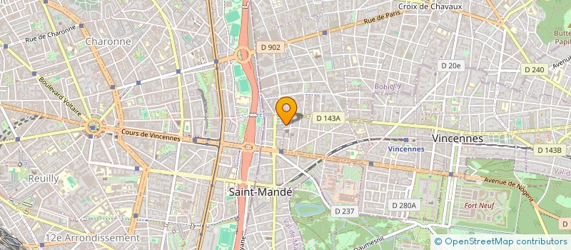 localisation de l'entreprise CHROMATIK à VINCENNES