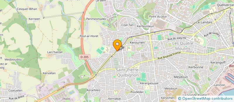 localisation de l'entreprise CHROMATIQUE  BREST