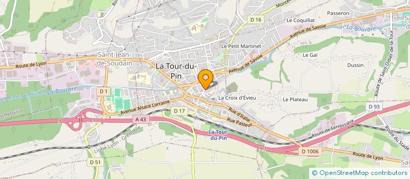 localisation de l'entreprise CHROMATIQUE BY G&F  LA TOUR-DU-PIN