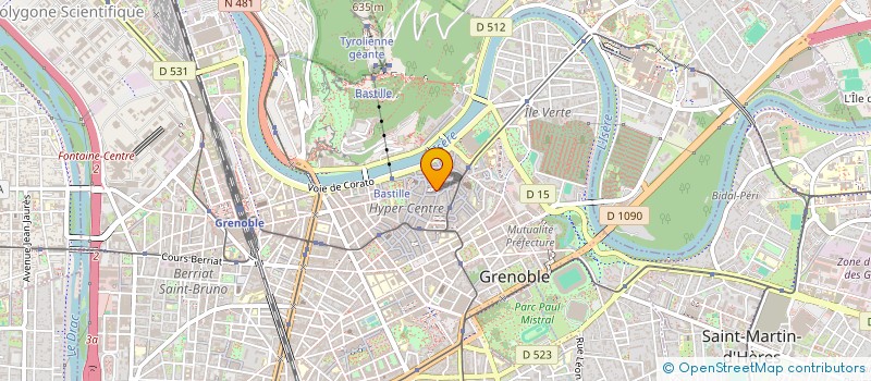 localisation de l'entreprise CHROME à GRENOBLE