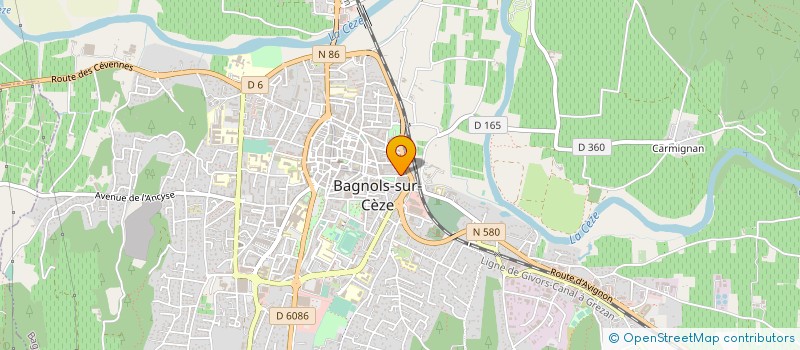 localisation de l'entreprise CHROME AUTO à BAGNOLS-SUR-CEZE