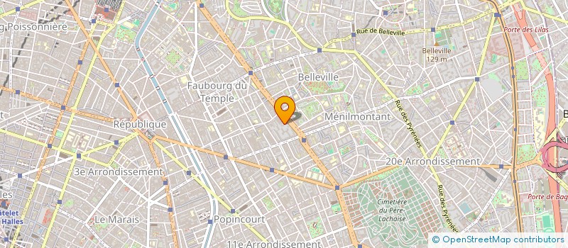 localisation de l'entreprise CHROME BAT  PARIS