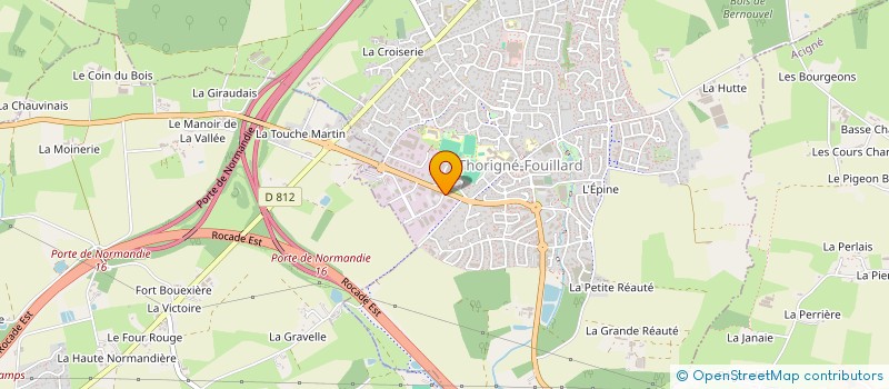 localisation de l'entreprise CHROME CONSULTING  THORIGNE-FOUILLARD