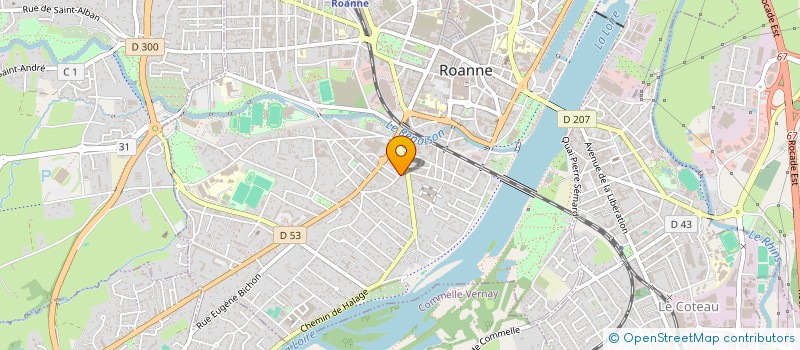 localisation de l'entreprise CHROME SERVICES  ROANNE