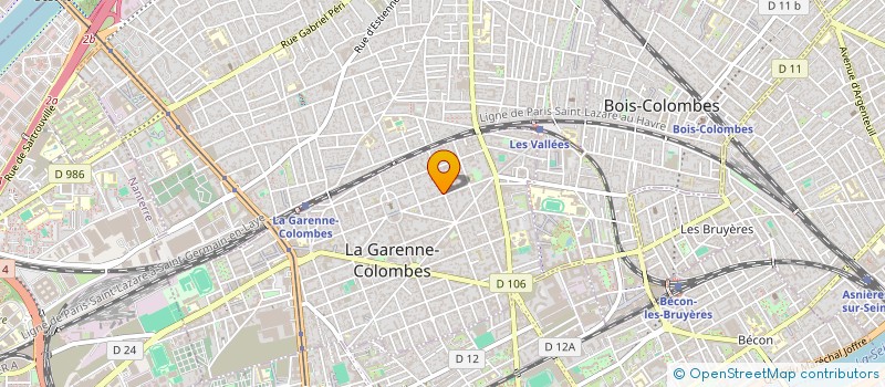 localisation de l'entreprise CHROMO GRAPHIQUE à LA GARENNE-COLOMBES