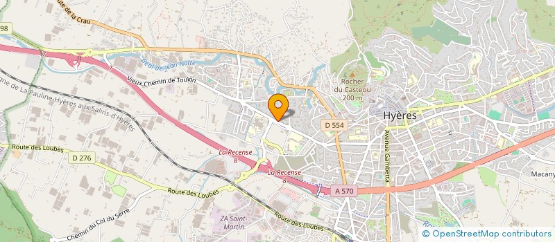 localisation de l'entreprise CHROMO MARINE à HYERES