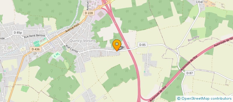 localisation de l'entreprise CHRONI  QUINCY-VOISINS