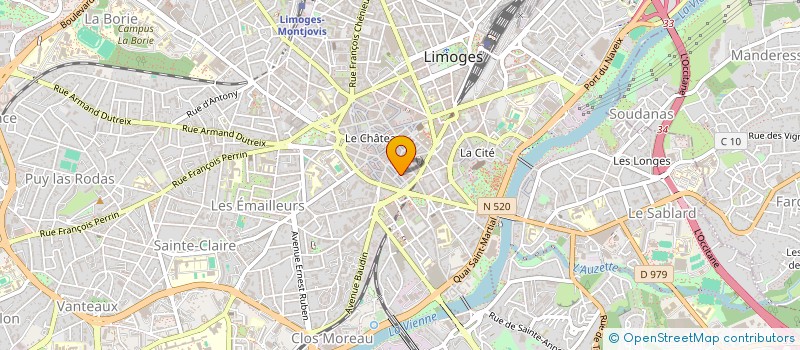 localisation de l'entreprise CHRONIQUES à LIMOGES