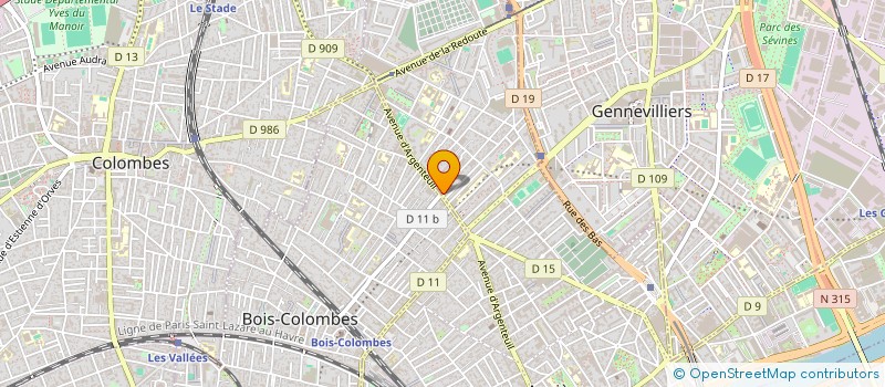 localisation de l'entreprise CHRONO 2 ROUES BOIS COLOMBES  ASNIERES-SUR-SEINE