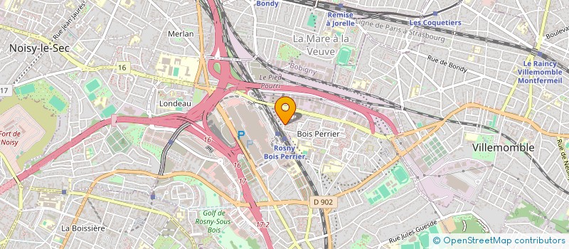 localisation de l'entreprise CHRONO BAT à ROSNY-SOUS-BOIS