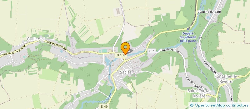 localisation de l'entreprise CHRONO BENNES à SACLAS