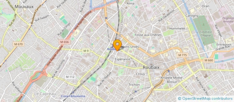 localisation de l'entreprise CHRONO CARS  ROUBAIX