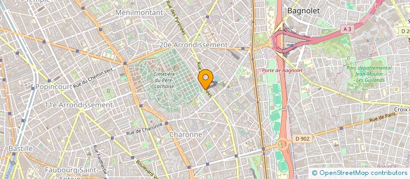 localisation de l'entreprise CHRONO CONFORT  PARIS