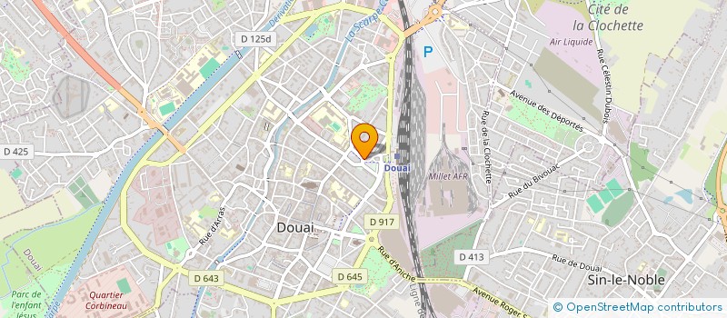 localisation de l'entreprise CHRONO COURS à DOUAI