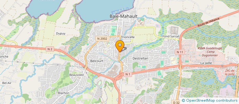 localisation de l'entreprise CHRONO DATA à BAIE-MAHAULT