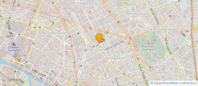 localisation de l'entreprise CHRONO DEPANN à PARIS