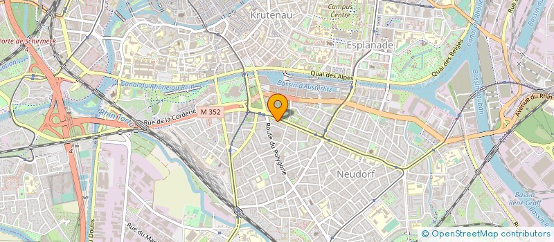 localisation de l'entreprise CHRONO DESIGN à STRASBOURG