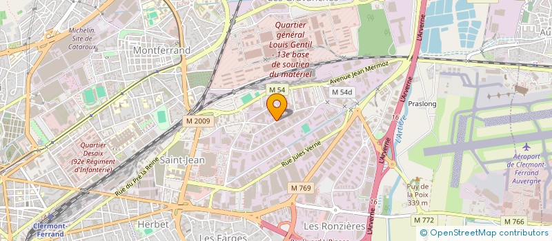 localisation de l'entreprise CHRONO DIAG à CLERMONT-FERRAND