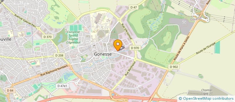 localisation de l'entreprise CHRONO + EXPERT à GONESSE