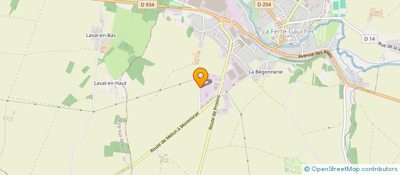 localisation de l'entreprise CHRONO FERTOIS  LA FERTE-GAUCHER