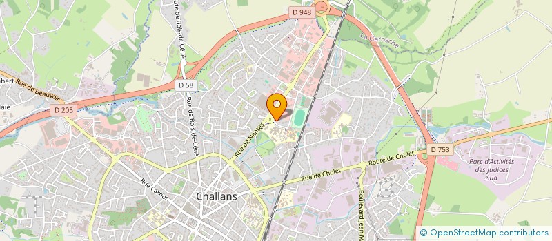 localisation de l'entreprise CHRONO FLEURS à CHALLANS