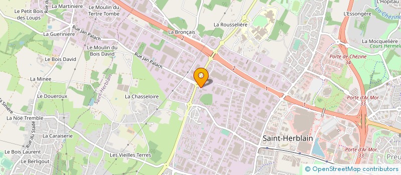 localisation de l'entreprise CHRONO FLEX à SAINT-HERBLAIN