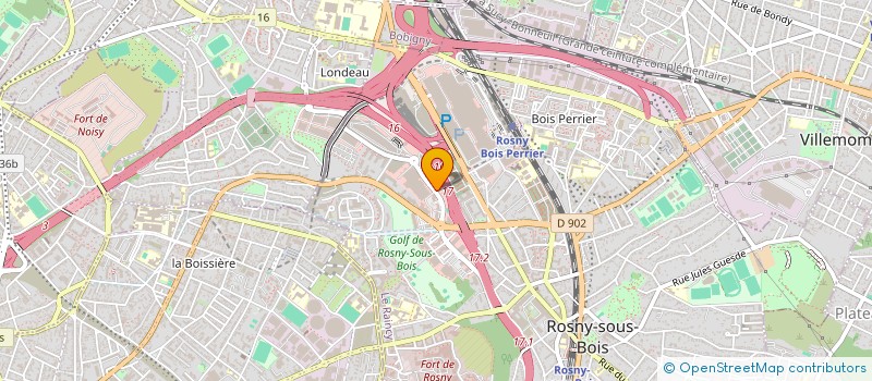 localisation de l'entreprise CHRONO FORMES à ROSNY-SOUS-BOIS