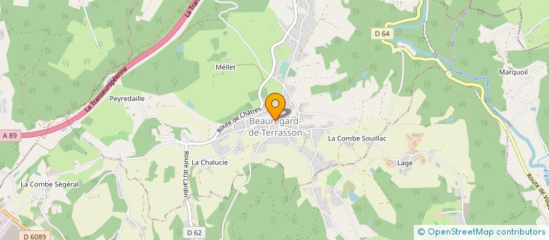 localisation de l'entreprise CHRONO FRIGO EXPRESS  BEAUREGARD-DE-TERRASSON