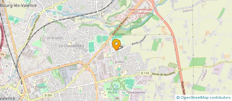 localisation de l'entreprise CHRONO'INVEST SCI à VALENCE