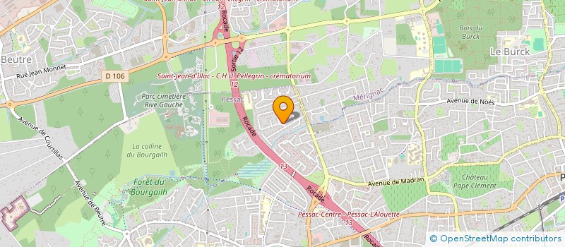 localisation de l'entreprise CHRONO JARDIN à PESSAC