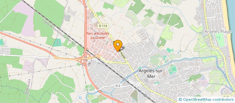 localisation de l'entreprise CHRONO LINGE à ARGELES-SUR-MER