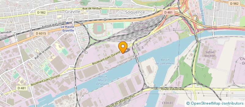 localisation de l'entreprise CHRONO'LOG à LE HAVRE