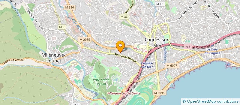 localisation de l'entreprise CHRONO LUNCH à CAGNES-SUR-MER