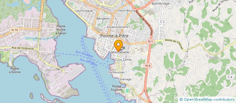 localisation de l'entreprise CHRONO-NET à POINTE A PITRE