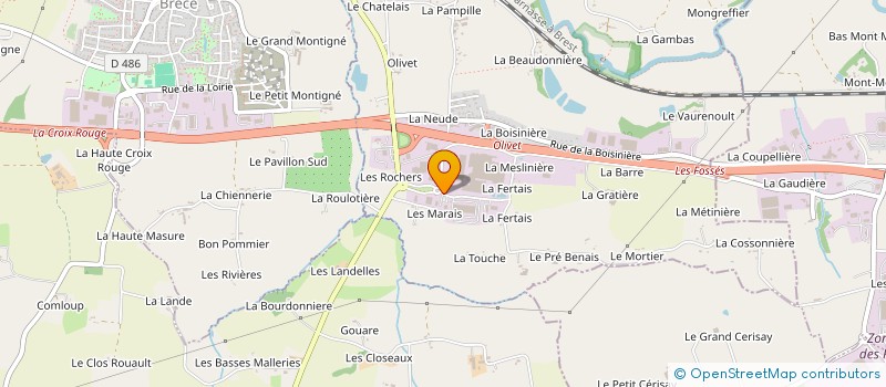 localisation de l'entreprise CHRONO OUEST à SERVON-SUR-VILAINE