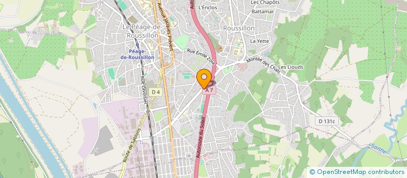 localisation de l'entreprise CHRONO PIECES 24  ROUSSILLON