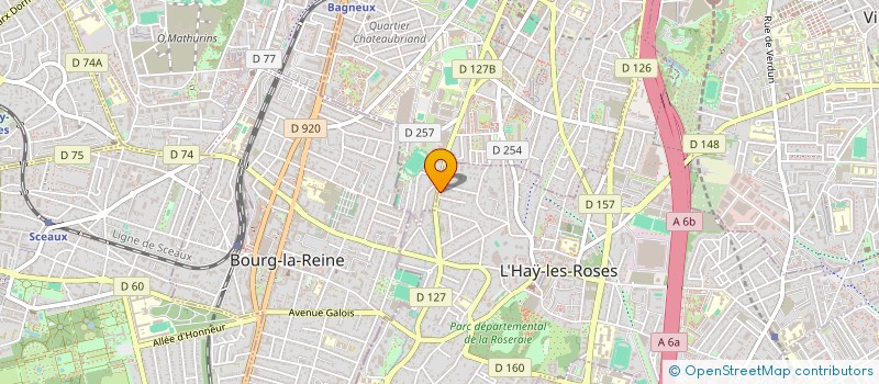 localisation de l'entreprise CHRONO PIECES  L'HAY-LES-ROSES