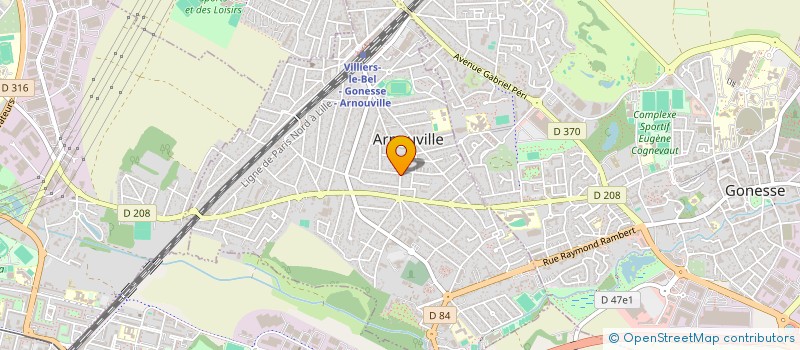 localisation de l'entreprise CHRONO PIZZA à ARNOUVILLE