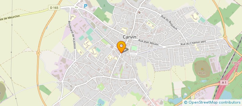 localisation de l'entreprise CHRONO PIZZA à CARVIN