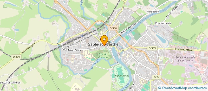 localisation de l'entreprise CHRONO PIZZA SWING à SABLE-SUR-SARTHE
