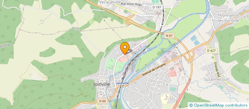 localisation de l'entreprise CHRONO PNEU 52 à JOINVILLE