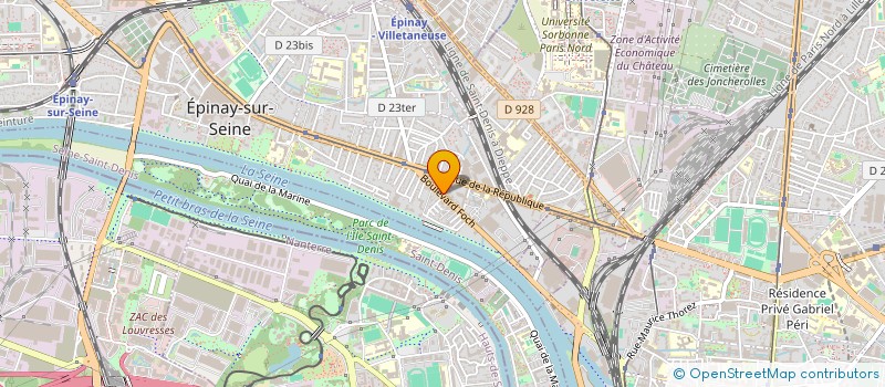 localisation de l'entreprise CHRONO PNEUS à EPINAY-SUR-SEINE